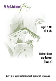 August 21, 2011 10:30 A.M. The Tenth Sunday after Pentecost ...