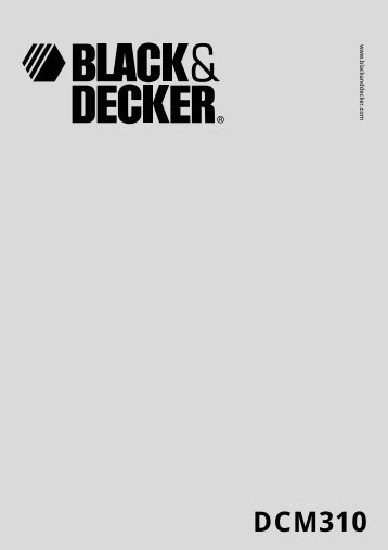 DCM310 - Service - Black & Decker