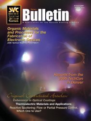 2005 SVC Summer Bulletin - The Society of Vacuum Coaters