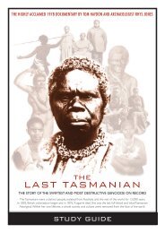 to download THE LAST TASMANIAN study guide - Ronin Films