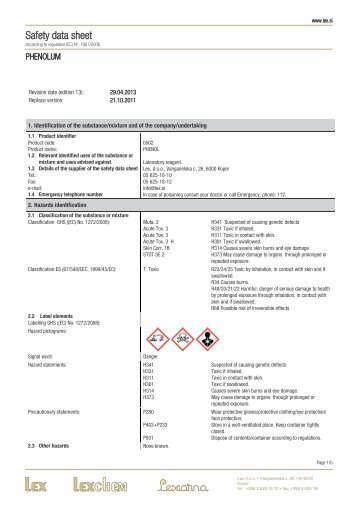 Safety data sheet - Lex doo