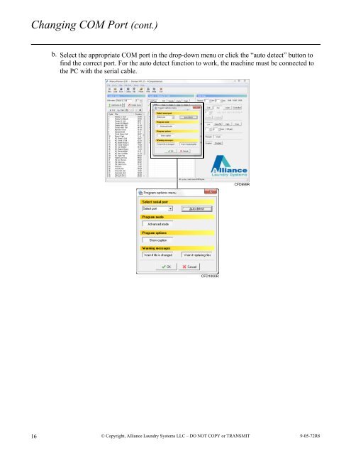 User Guide for Alliance Planner Programming Software - UniMac