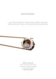 PRACA DYPLOMOWA Sushi dla początkujących. Przygotowanie ...