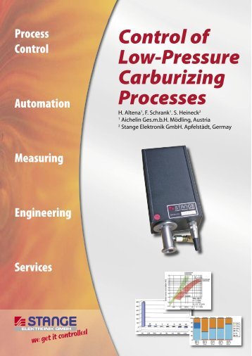 Control of low-pressure carburizing processes - Stange Elektronik ...