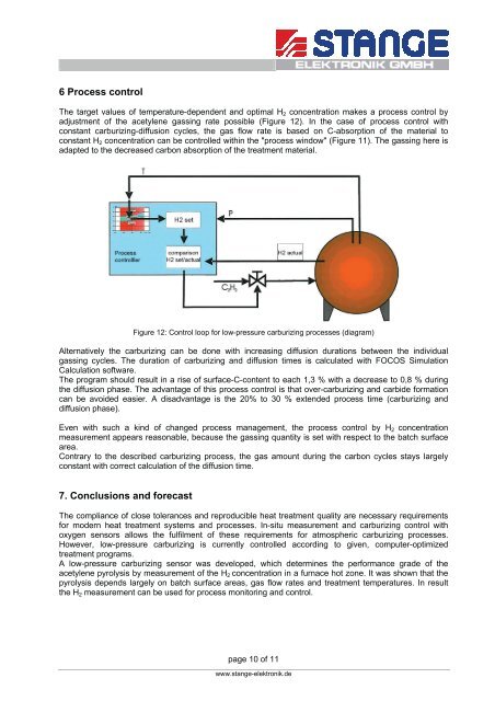 Control of low-pressure carburizing processes - Stange Elektronik ...