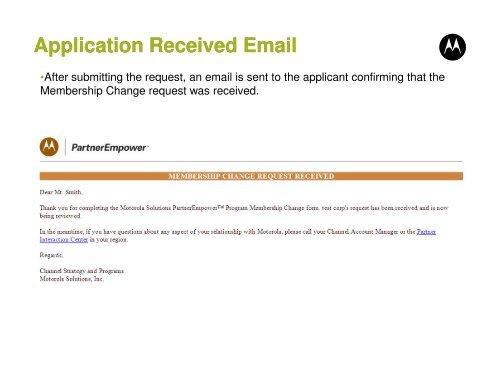 Download Instructions for Online Application - Motorola Solutions