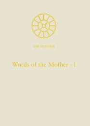 Words of the Mother - I