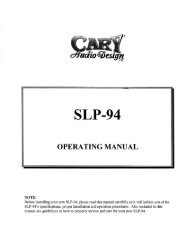 SLP-94 - Cary Audio Design
