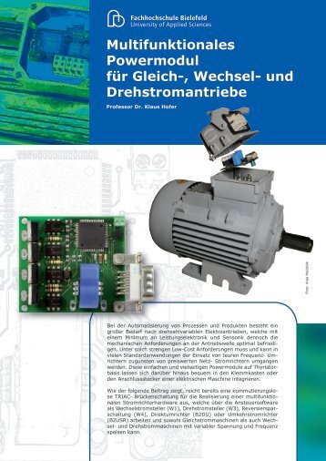 Multifunktionales Powermodul für Gleich-, Wechsel- und ...