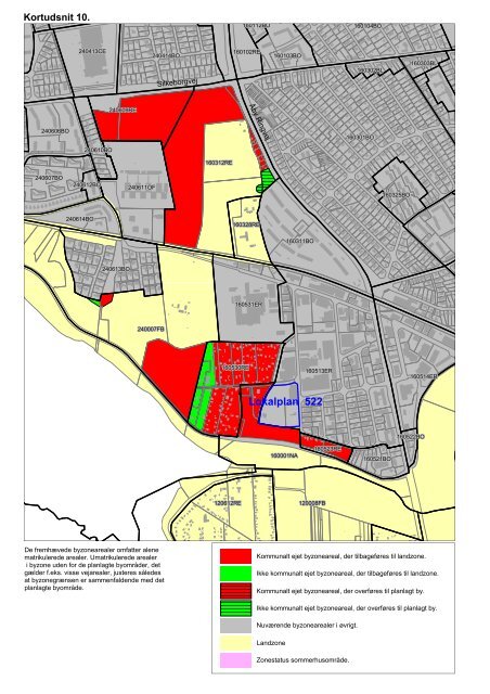 Katalog med oversigt over byzonearealer uden for de planlagte ...