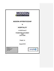 MODERN APPRENTICESHIP HOSPITALITY - People 1st