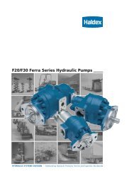 Haldex F20/F30 Ferra Series Hydraulic Pumps - Hasmak.com.tr