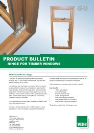 GU Contura Hinge for Timber Windows - Vbh (Gb)