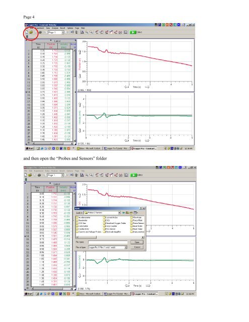 Logger Pro Tutorial - Tacoma Community College