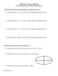 MATH 110 Chapter 2 Review 02-11 - The Learning Lab at HFCC