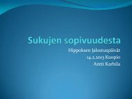 Sukujen sopivuus_Antti Karhila - Hippos