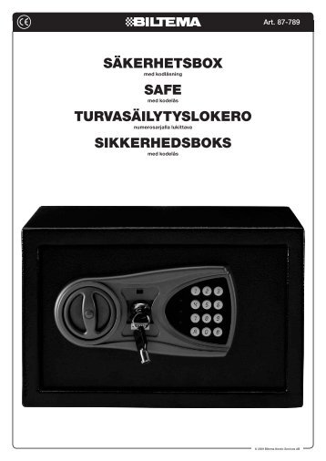 sÃ¤kerhetsbox safe turvasÃ¤ilytyslokero sikkerhedsboks - Biltema