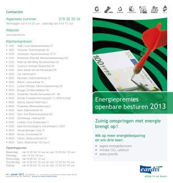 Premieoverzicht - Eandis
