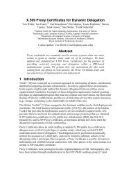 X.509 Proxy Certificates for Dynamic Delegation - tp.mcs.anl.gov ...