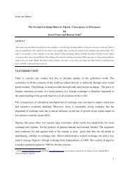 The Foreign Exchange Rates in Nigeria - African Econometric Society