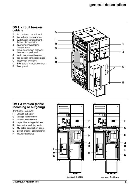 SM6 DM 1 A d user manual - Schneider Electric