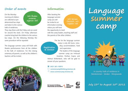 Language summer camp - Die Senatorin für Bildung und ...