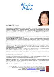 AKIKO EBI BIO et REPERTOIRE english et francais 2013