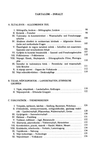 A magyar nÃ©prajztudomÃ¡ny bibliogrÃ¡fiÃ¡ja 1984 ... - NÃ©prajzi MÃºzeum