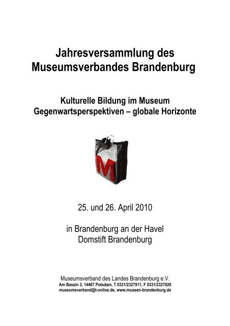 26. April 2010 in Brandenburg an der Havel Programm Sonntag ...