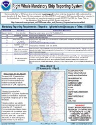 Right Whale Mandatory Ship Reporting System - NOAA