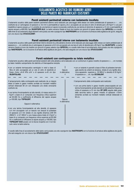 GUIDA ALL'ISOLAMENTO ACUSTICO DEI FABBRICATI - Index S.p.A.