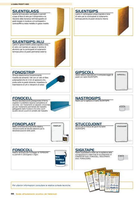 GUIDA ALL'ISOLAMENTO ACUSTICO DEI FABBRICATI - Index S.p.A.