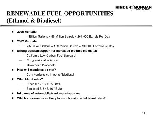 Products Pipelines - Kinder Morgan