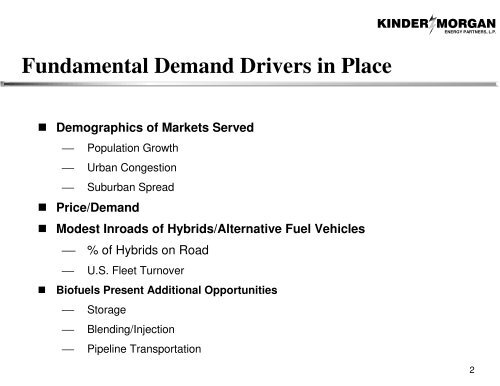 Products Pipelines - Kinder Morgan