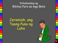 Jeremiah Man of Tears Tagalog PDA - Bible for Children