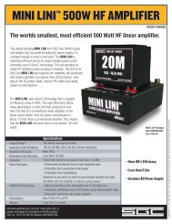 MINI LINITM 500W HF AMPLIFIER - SGC