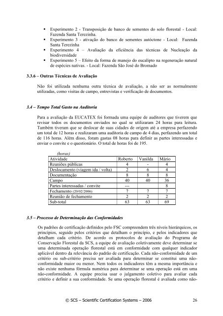 avaliaÃ§Ã£o do manejo das plantaÃ§Ãµes florestais - SCS Global Services