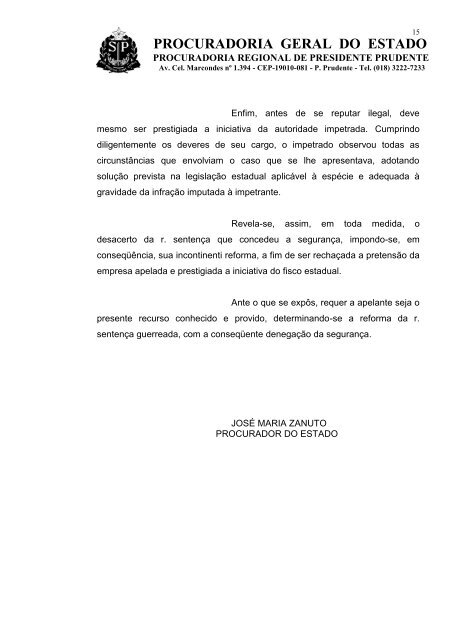 apelação - Procuradoria Geral do Estado de São Paulo