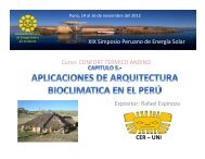 Aplicaciones en el Perú - Asociación Peruana de Energía Solar y ...