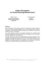 Pattern Recognition for Partial Discharge ... - Haefely Test AG