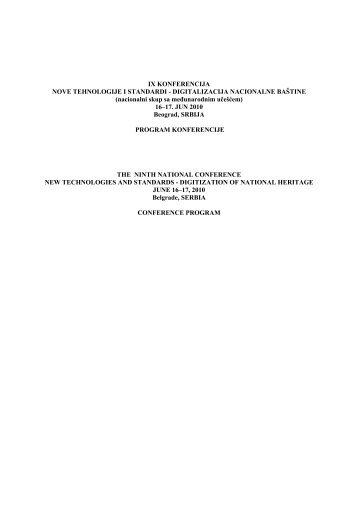 CONFERENCE PROGRAM - ncd.matf.bg.ac.rs