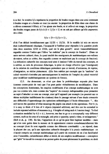 Y. Chevallard ENSEIGNEMENT DE L'ALGEBRE - Seminario ...