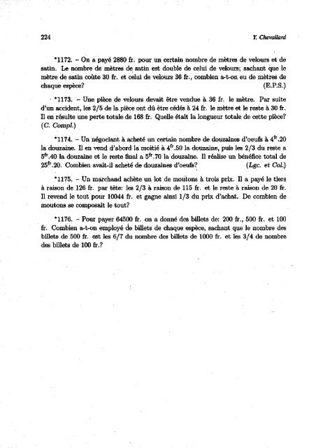 Y. Chevallard ENSEIGNEMENT DE L'ALGEBRE - Seminario ...