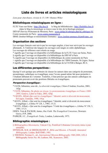 Bibliographie Missiologique Chercheurs - Index of /documents ...