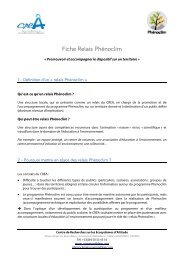 [pdf] Fiche Relais PhÃ©noclim - CREA