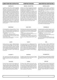 caratteristiche costruttive construction data ... - Plastorgomma