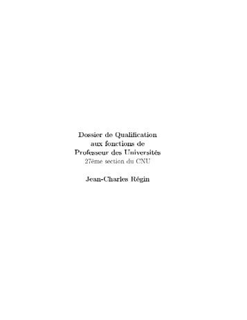 Dossier de Qualification aux fonctions de Professeur des UniversitÃ©s ...