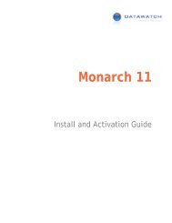 Installing and Activating Monarch - XLsoft Corporation
