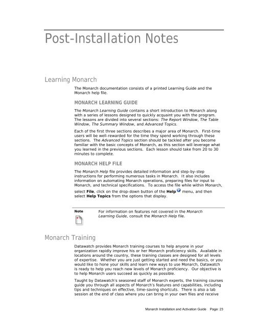 Installing and Activating Monarch - XLsoft Corporation