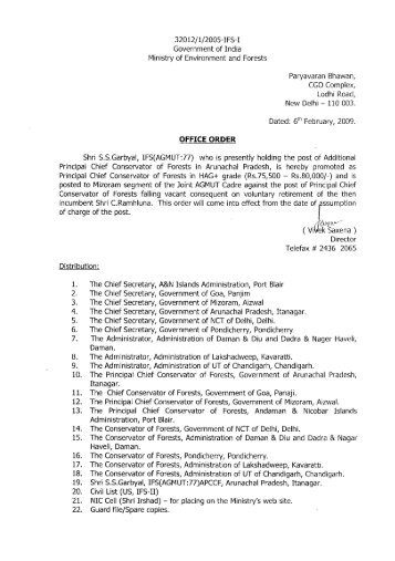 Promotions of IFS Officers of Joint AGMUT Cadre